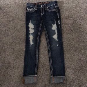 Rock revival brand skinny jeans size 25